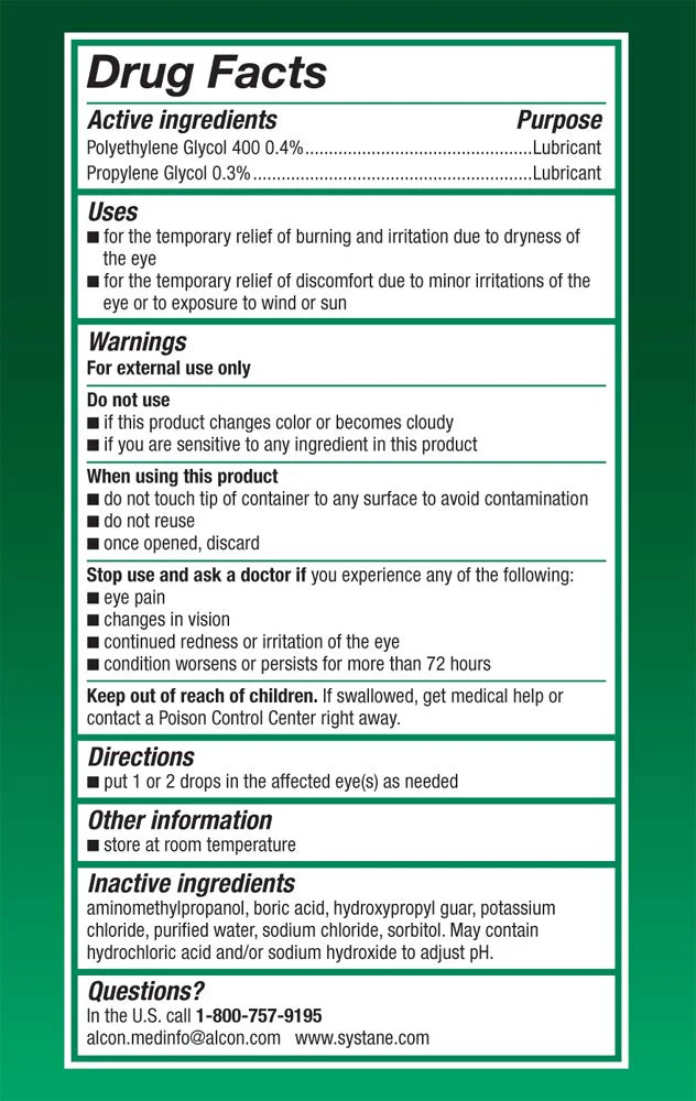 Systane Ultra Lubricant Eye Drops, 25 Count - Image 5