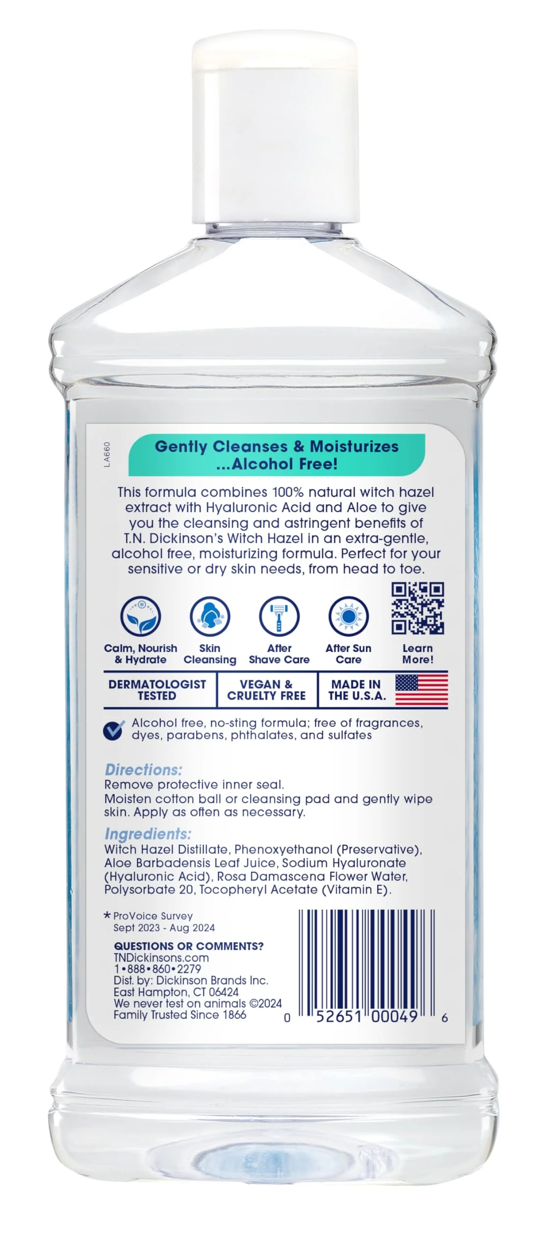 T.N. Dickinson's Witch Hazel Alcohol Free Moisturizing Astringent | 100% Natural Witch Hazel | Calms, Nourishes, Hydrates Skin | for Face & Body | 16 Fl Oz - Image 11