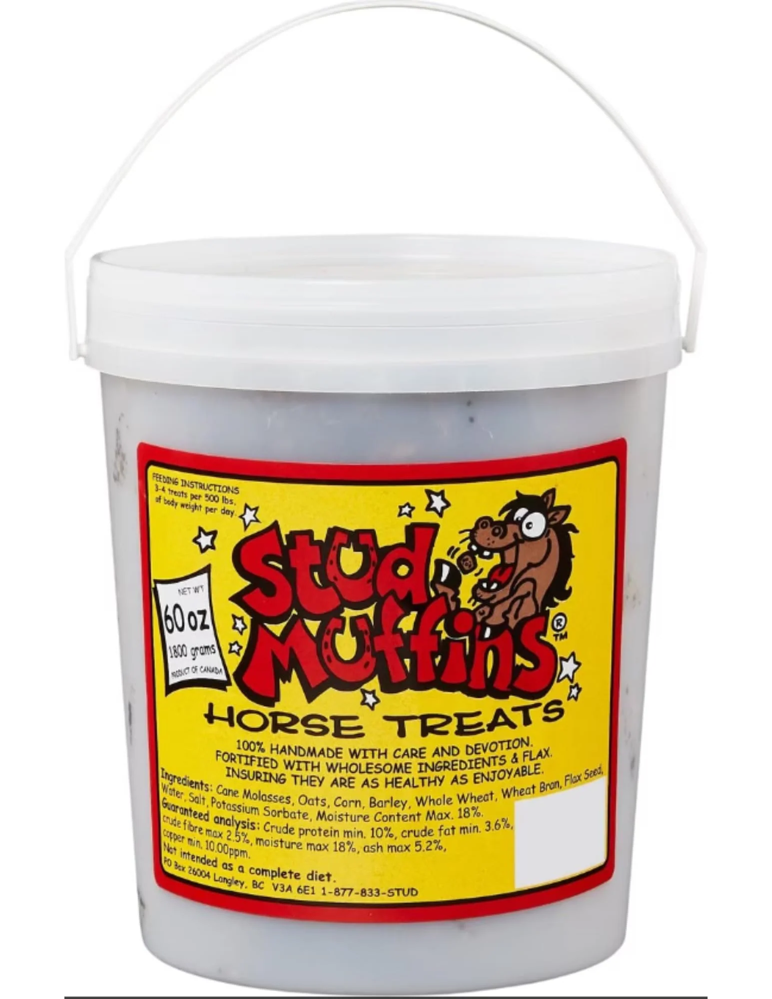 Tack Shack of Ocala Stud Muffins, Horse Treats, Stud Muffins for Horses, Treats for Horses, Horse Cookies, Cookies for Horses, Treats, Pet Supplies, Pet Treat (60oz)