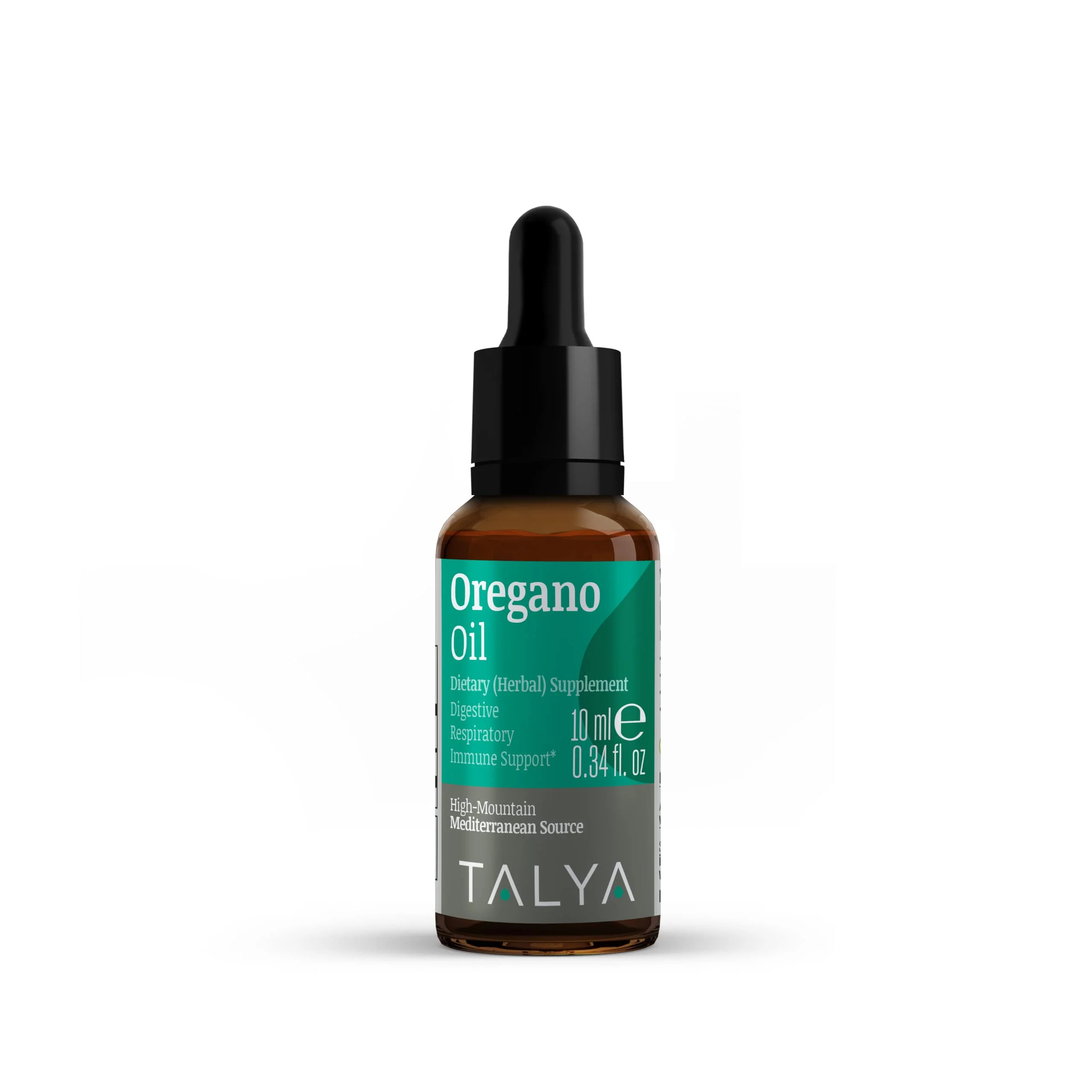 TALYA Oregano Oil 0.34 fl.oz | Oil of Oregano Liquid | Immune Support, High Carvacrol, Digestive Health | Non-GMO | Vegan | Mediterranean Oregano