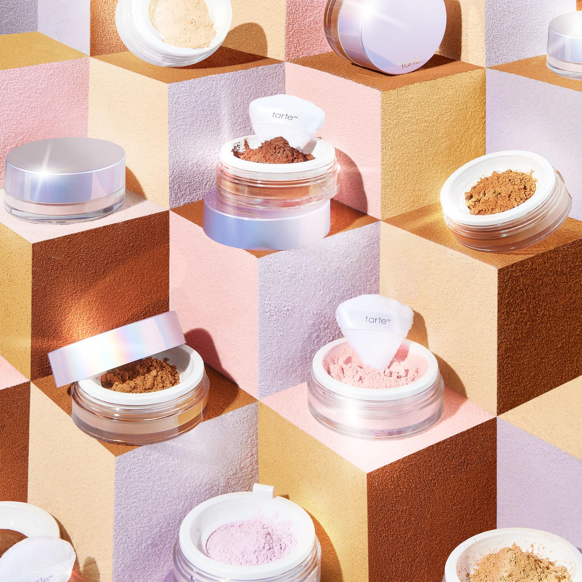 tarte creaseless setting powder – Loose Face Powder, Lightweight Oil-Absorbing Formula for Longwear Finish, Vegan & Cruelty-Free, full size, lavender - Image 2