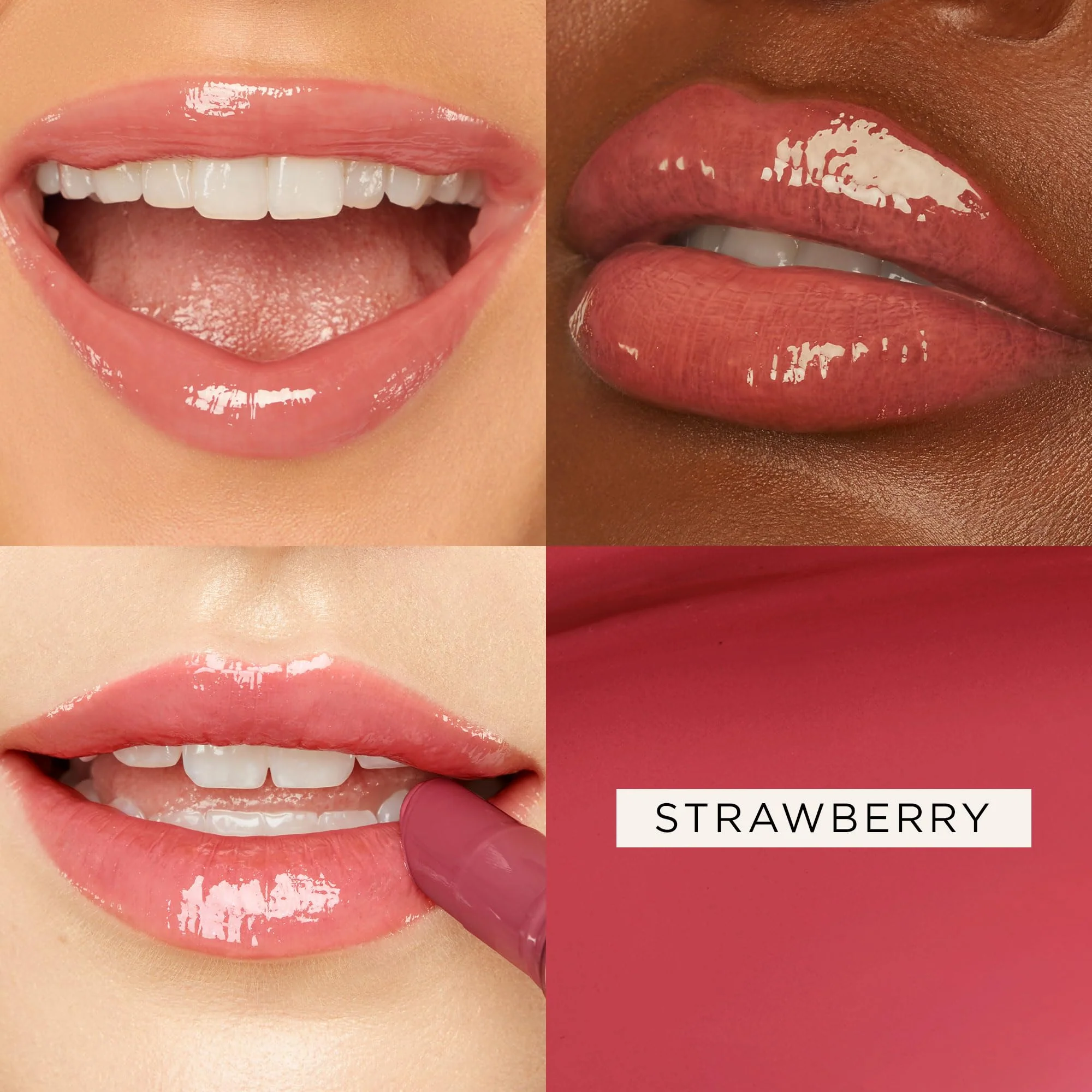 tarte maracuja juicy lip balm gloss – Viral Nourishing Lip Butter Color with High-Shine Hydration, Skincare Infused with Vitamin E, Vegan & Cruelty-Free, full size, Strawberry - Image 11
