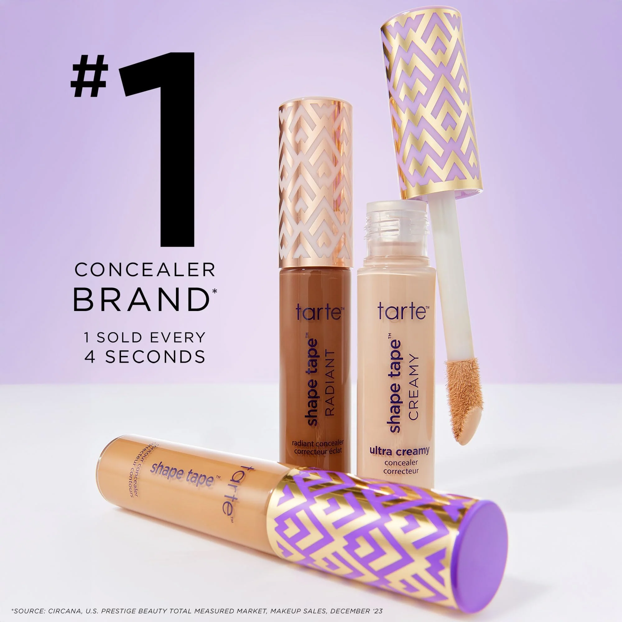 tarte shape tape concealer – Full-Coverage Creaseless Soft Matte Finish, Brightening Under-Eye & Face Makeup, 16hr Longwear, Vegan & Cruelty-Free, full size, 35H medium honey - Image 9