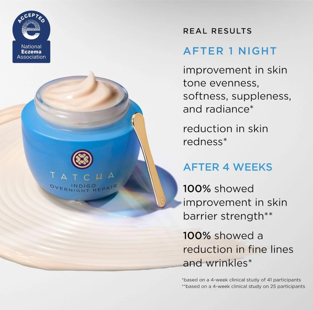 TATCHA Indigo Overnight Repair | Face Cream & Serum Treatment, Fragrance Free Night Cream, 50 ml | 1.7 oz - Image 7