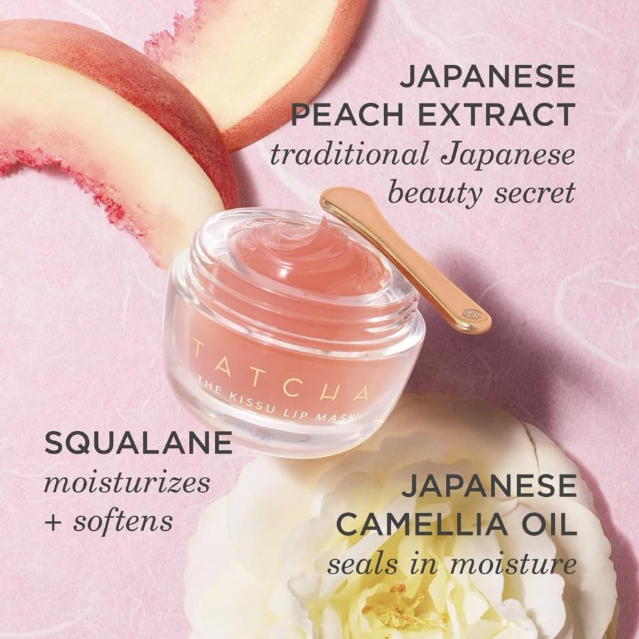 Tatcha Kissu Lip Mask | Overnight Lip Mask, Visibly Plumps and Softens for Lush Lips, 9.0 G | 0.32 oz - Image 6