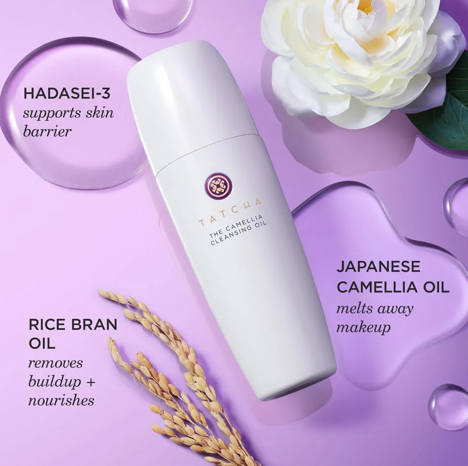 TATCHA Pure One Step Camellia Cleansing Oil | 2 in 1 Makeup Remover Oil & Face Wash | 150 ml / 5.1 oz - Image 3