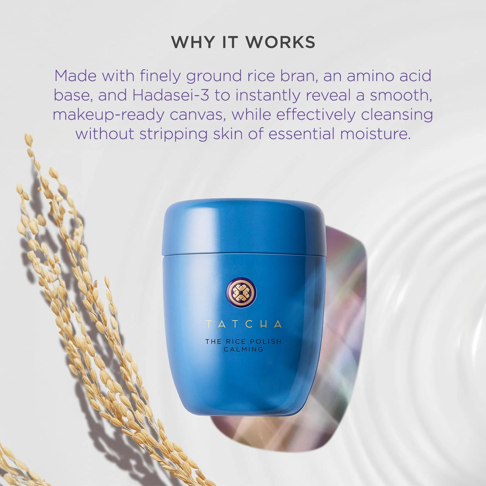 Tatcha: The Rice Polish Calming. Daily Non-Abrasive Exfoliator for Sensitive Skin and Eczema, 60 grams | 2.1 oz - Image 5