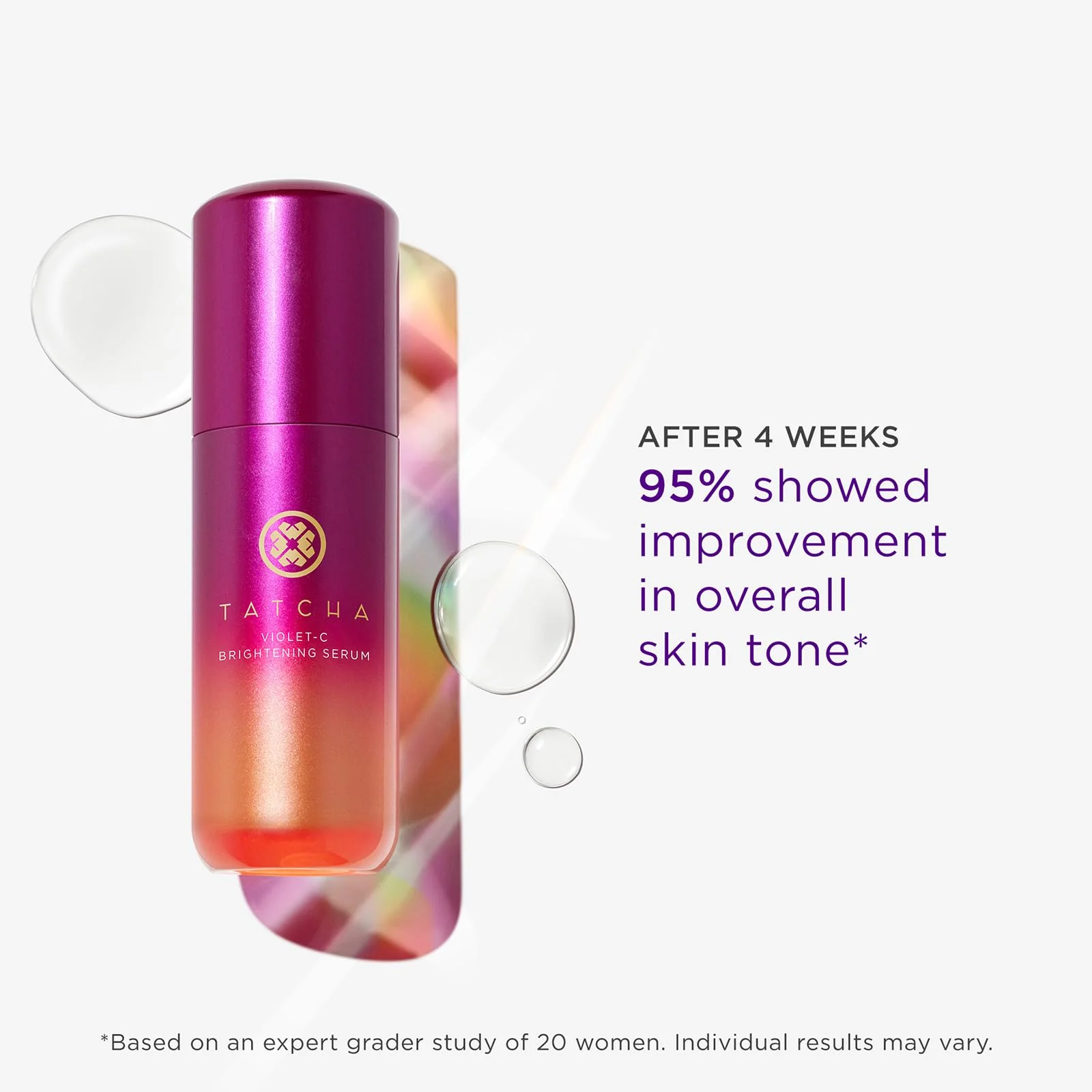 Tatcha Violet-C Brightening Serum | 20% Vitamin C + 10% AHAs | Pure Ingredients to Help Soften & Smooth for More Radiant, Even-Toned Skin | 30 ml / 1 oz - Image 6