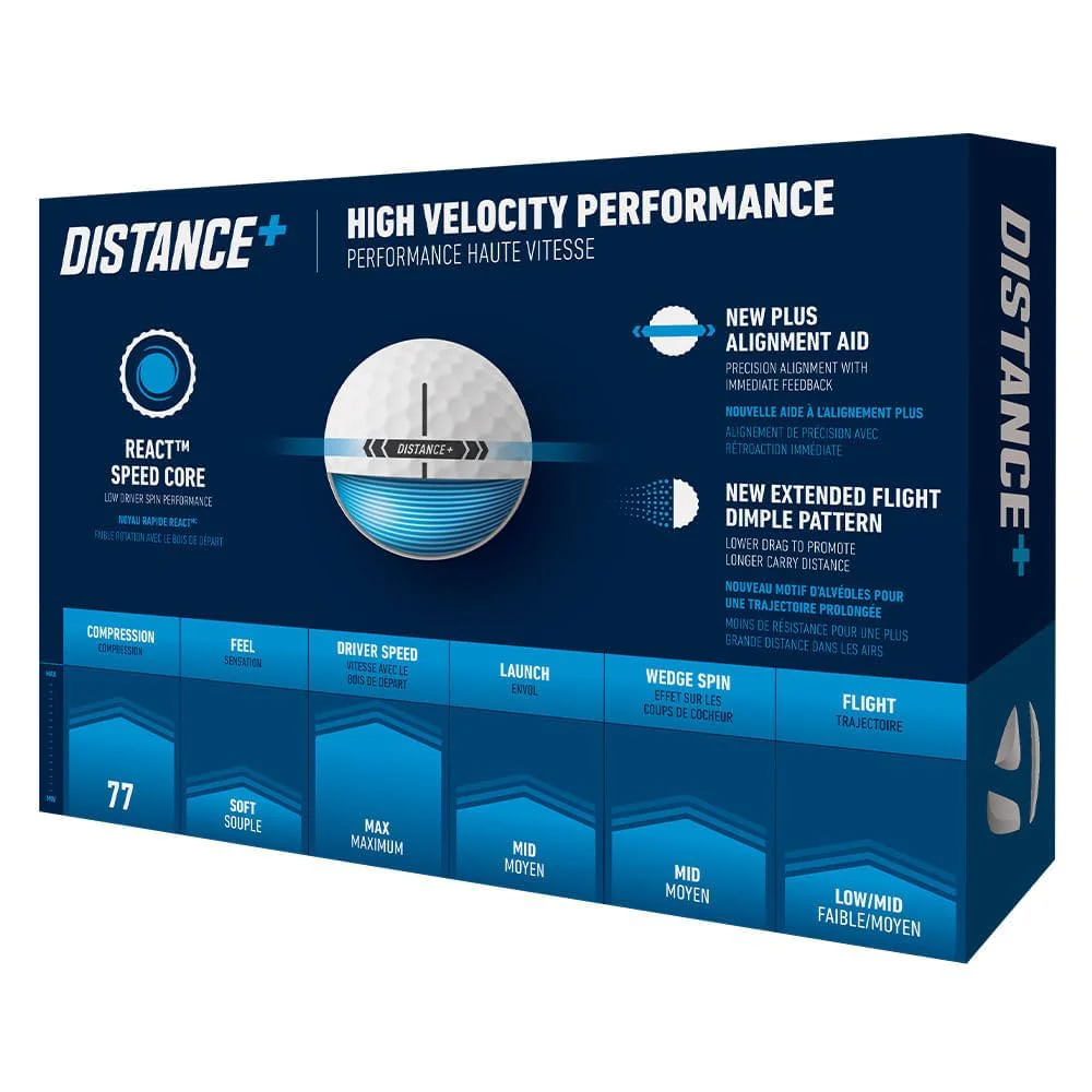 TaylorMade Golf 2025 Distance + White One Dozen - Image 2