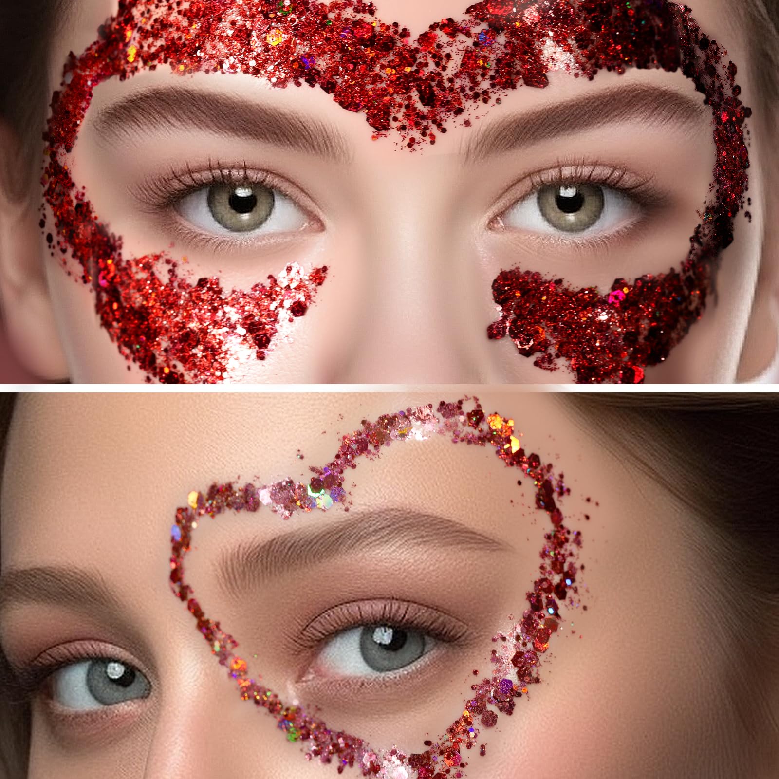 Teenitor Body Glitter Face Glitter Makeup Festival Glitter, 12 Colors Face and Body Glitter Gel, Hair Glitter Gel, Body Makeup - Image 6