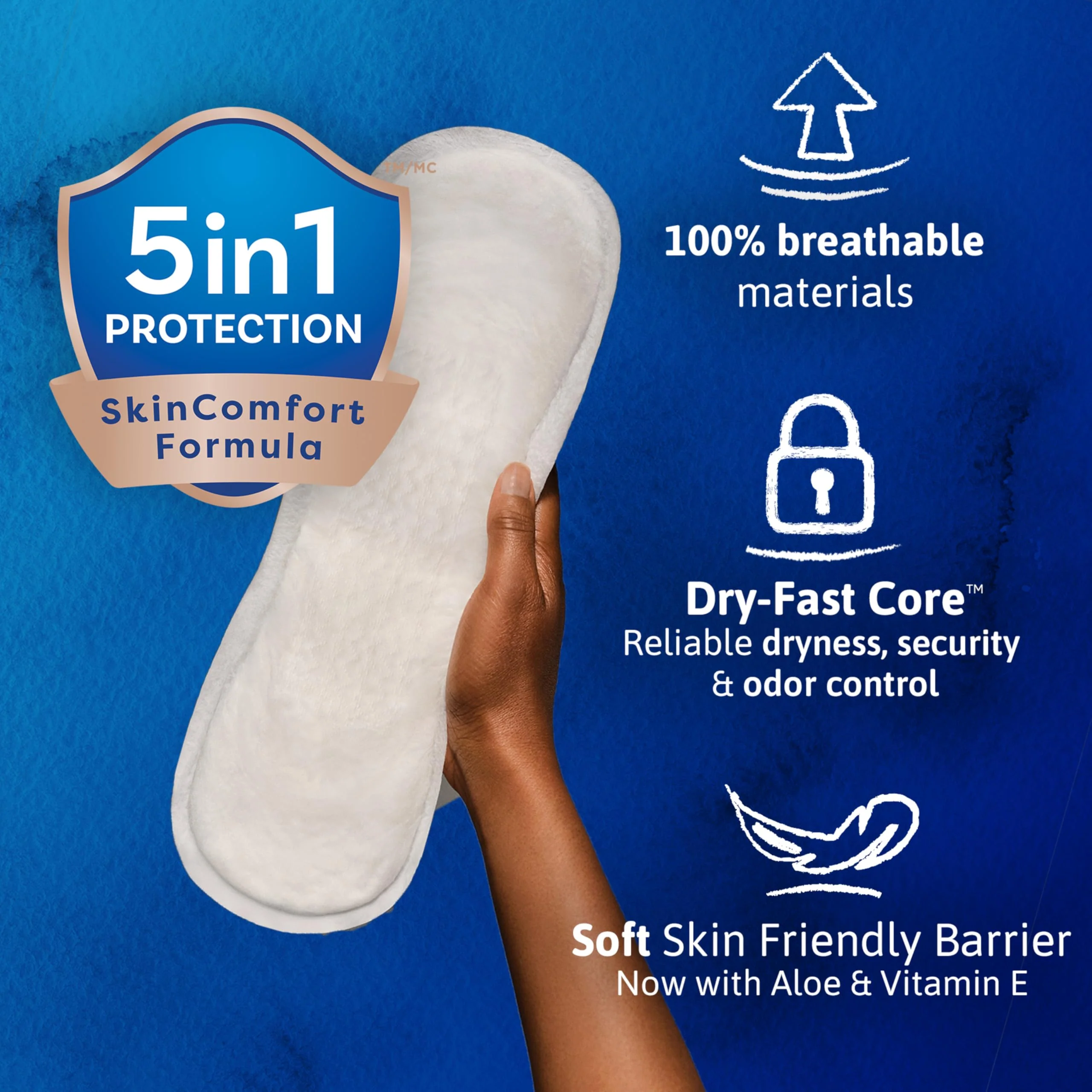 TENA Sensitive Care Incontinence Pads for Women, Bladder Control & Postpartum, Ultimate Absorbency, Regular Length, 52 Count - Image 8