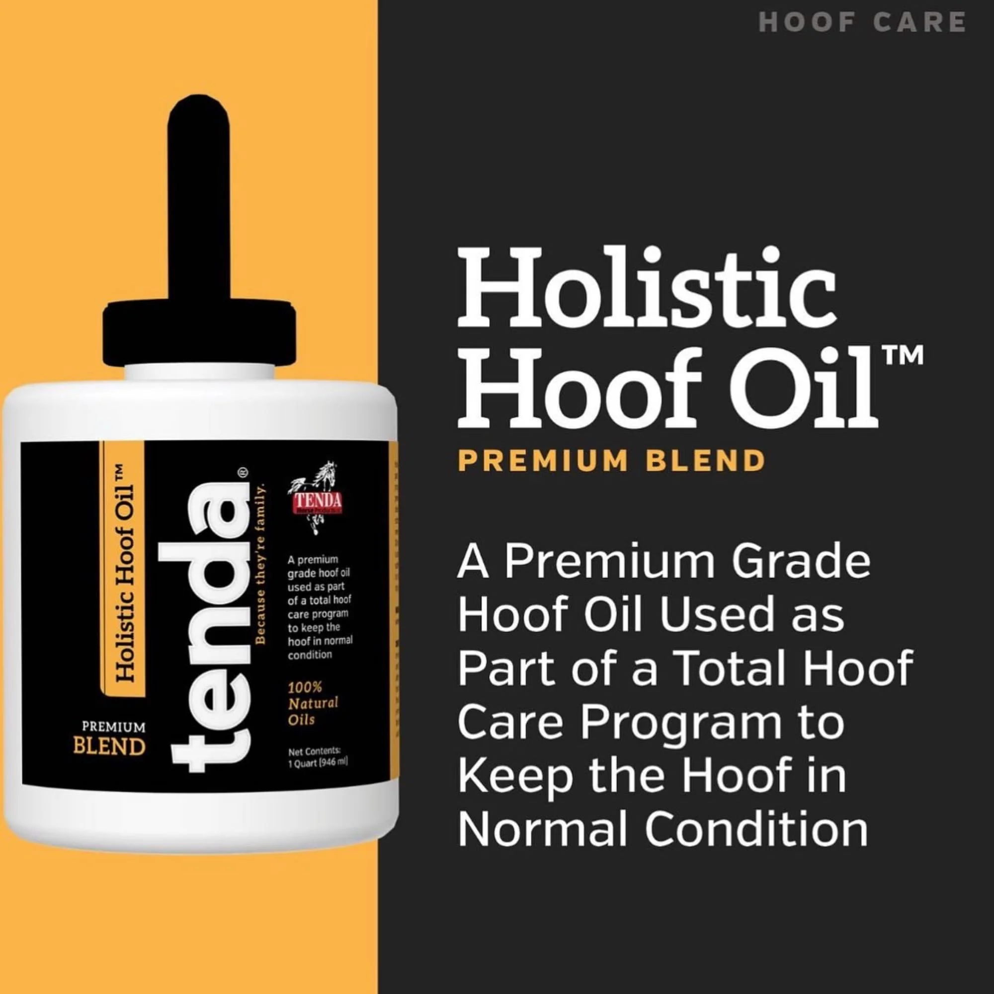 Tenda Holistic Hoof Oil 1qt - Image 3