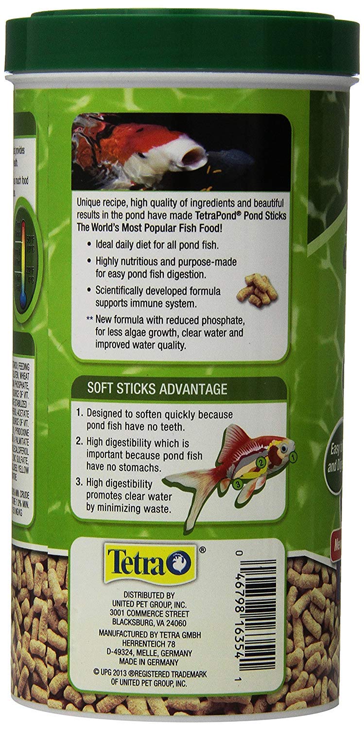 Tetra Pond Sticks, Koi Fish & Goldfish Food, Soft Sticks, Easy to Digest Floating Pond Fish Food, 3.53 ounces - Image 6