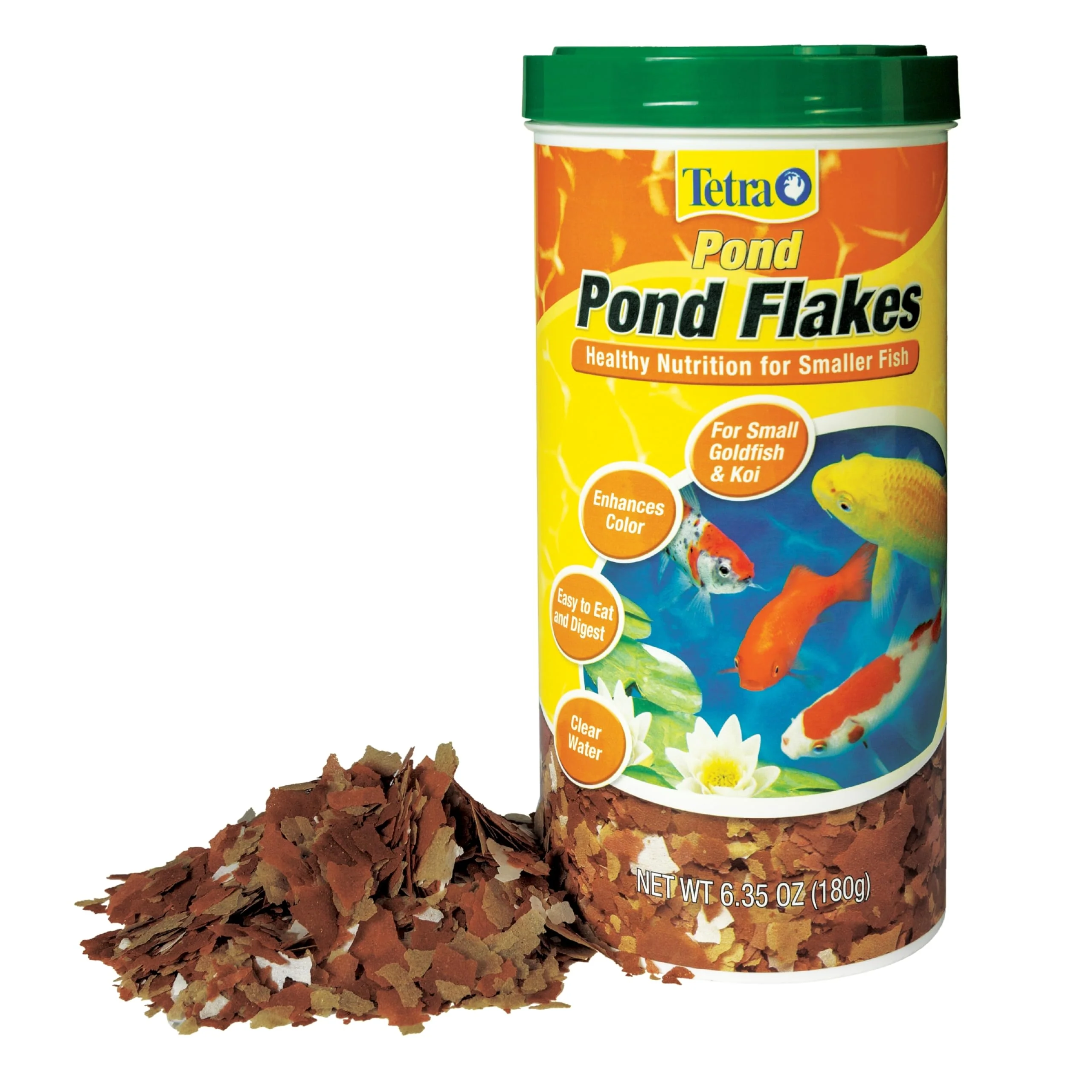TetraPond Pond Flakes, Complete Nutrition for Smaller Pond Fish, Fish Food for Goldfish and Koi Fish, 6.35 Ounces - Image 4