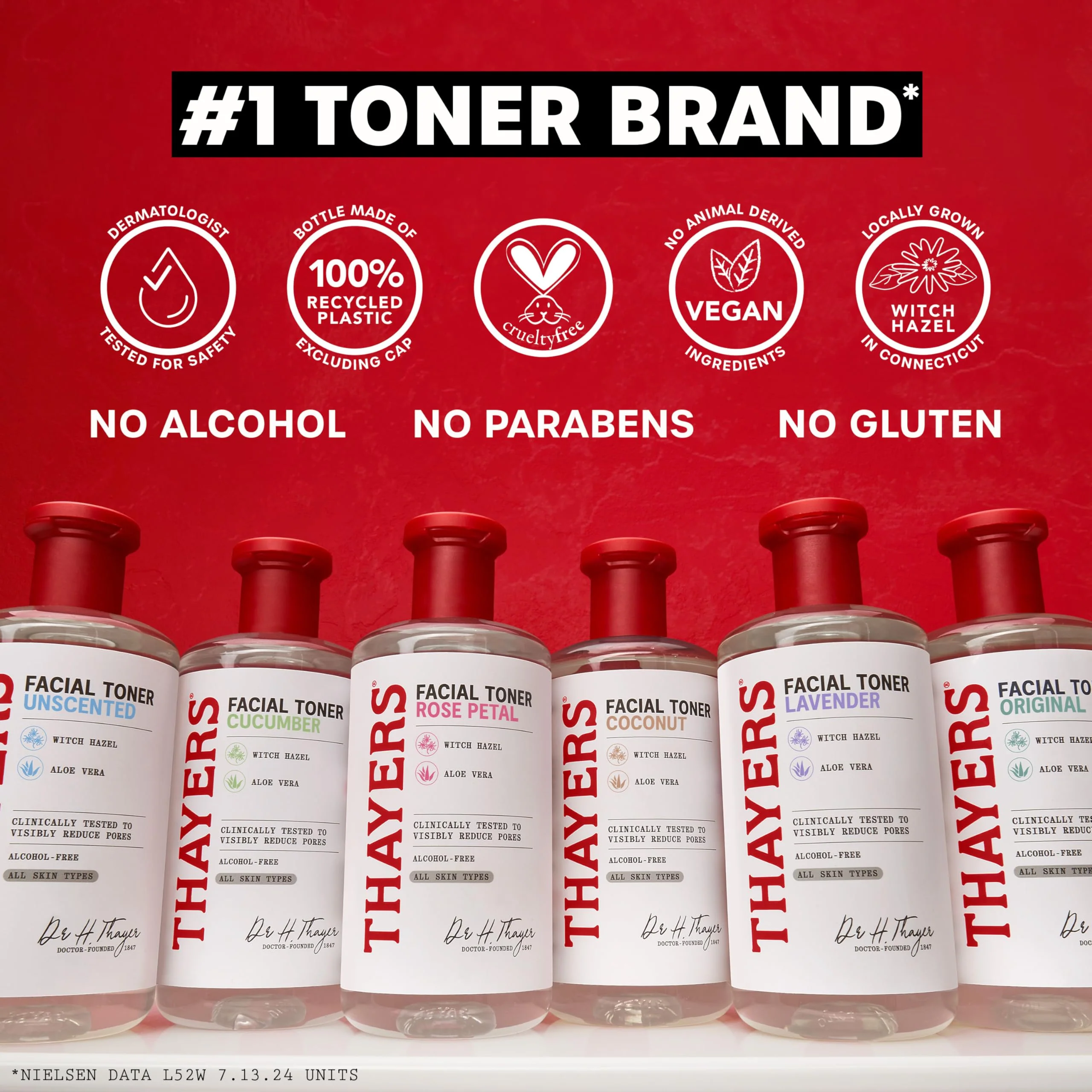 THAYERS Alcohol-Free Rose Petal Witch Hazel Facial Toner for Glowing Skin, Soothing, Hydrating, Refreshing Toner for All Skin Types, 12oz (Packaging May Vary) - Image 2