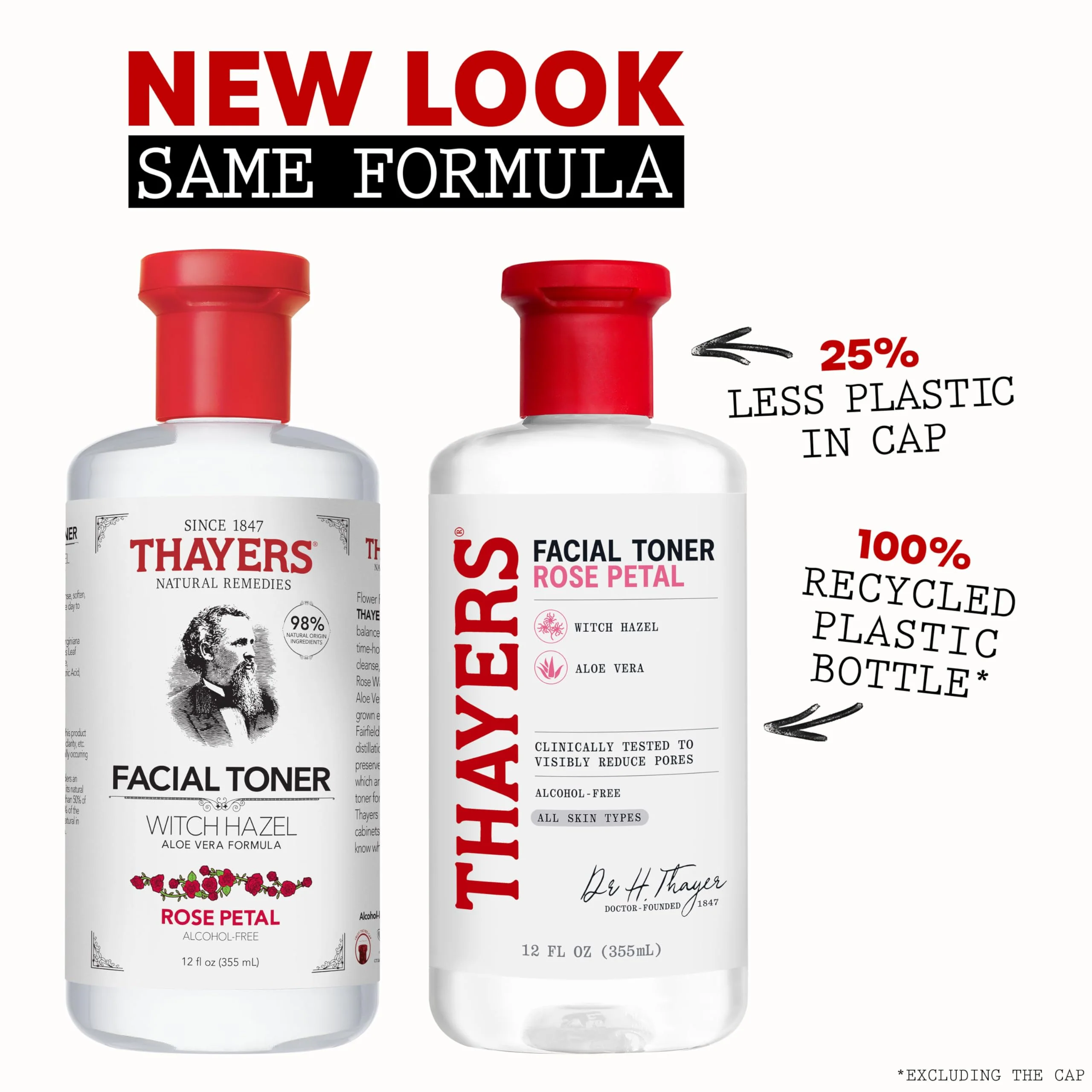 THAYERS Alcohol-Free Rose Petal Witch Hazel Facial Toner for Glowing Skin, Soothing, Hydrating, Refreshing Toner for All Skin Types, 12oz (Packaging May Vary) - Image 9