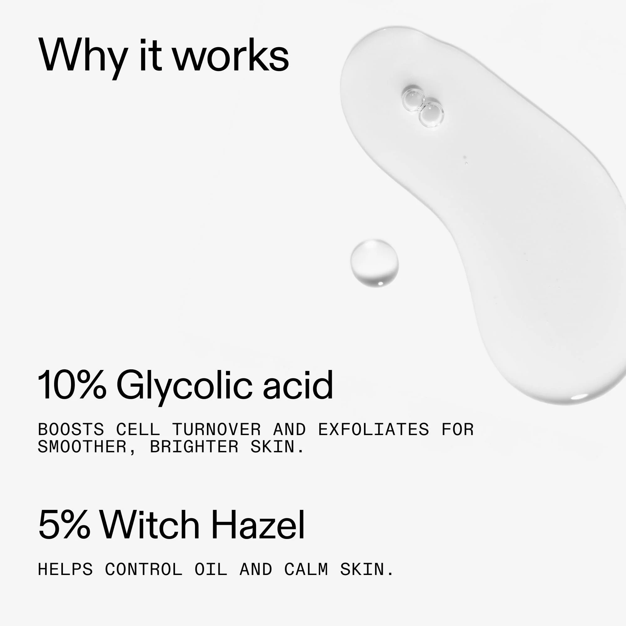 The INKEY List 10% Glycolic Acid Toner 3.4 Fl Oz, Includes Witch Hazel, Pore Minimising Toner, Brightens Skin, Vegan Friendly, Suitable for Normal/Oily Skin - Image 4