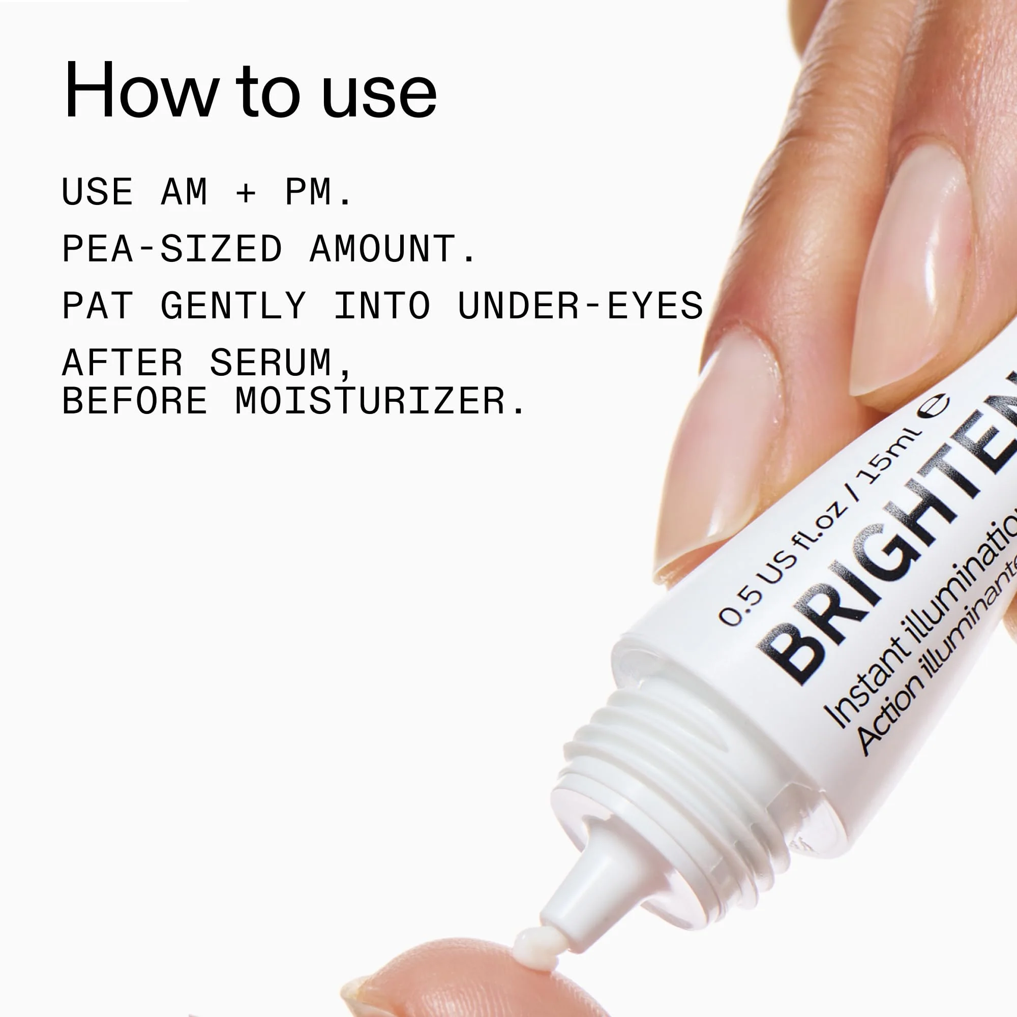 The INKEY List Brighten-I Eye Cream, Under-Eye Cream Helps Reduce Appearance of Dark Circles and Boost Skin’s Glow, Makeup Under-Eye Primer, 0.50 fl oz - Image 3