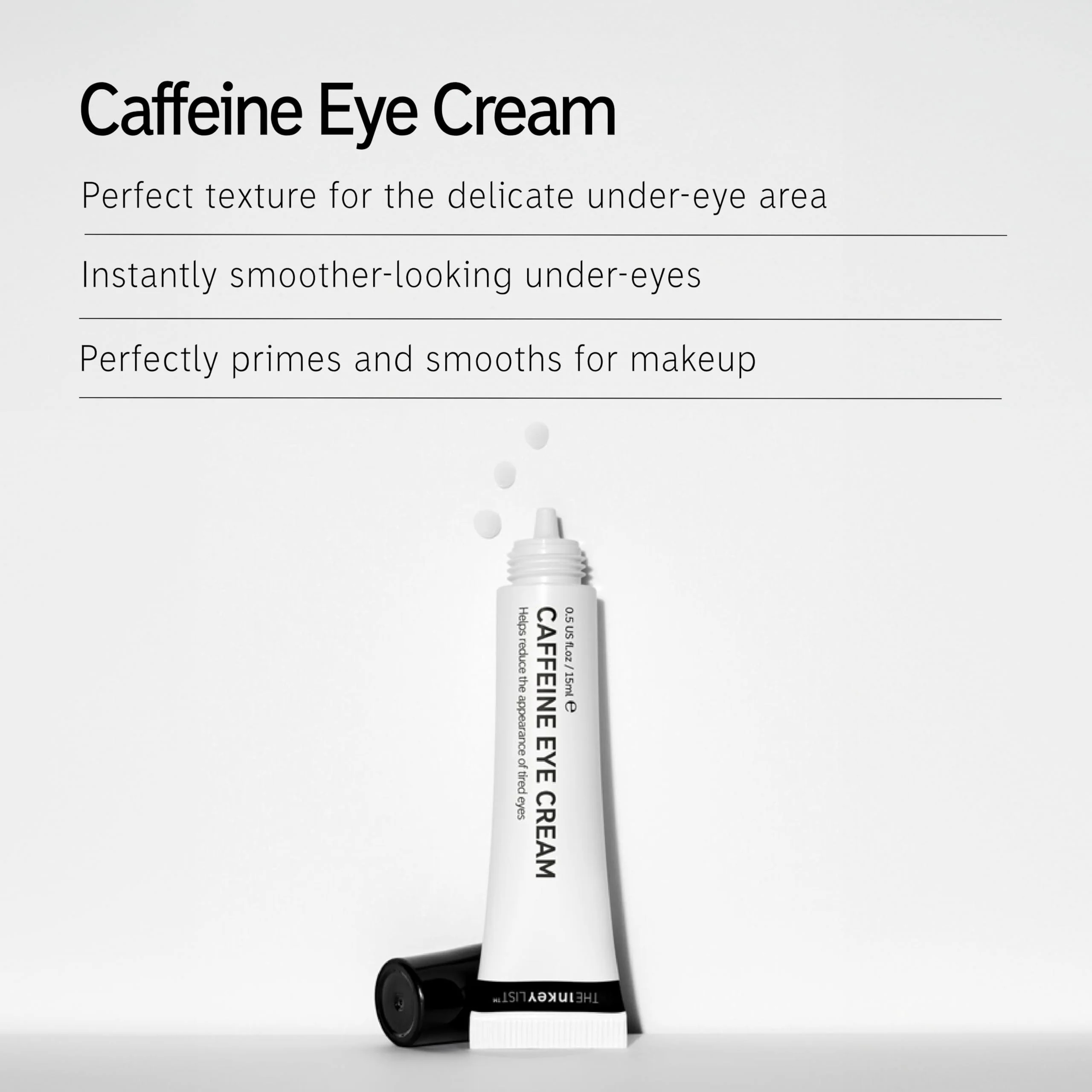The INKEY List Caffeine Eye Cream Duo, Reduce Eye Puffiness and Dark Circle, Blur Fine Lines, 0.5 fl oz (2 Pack) - Image 8
