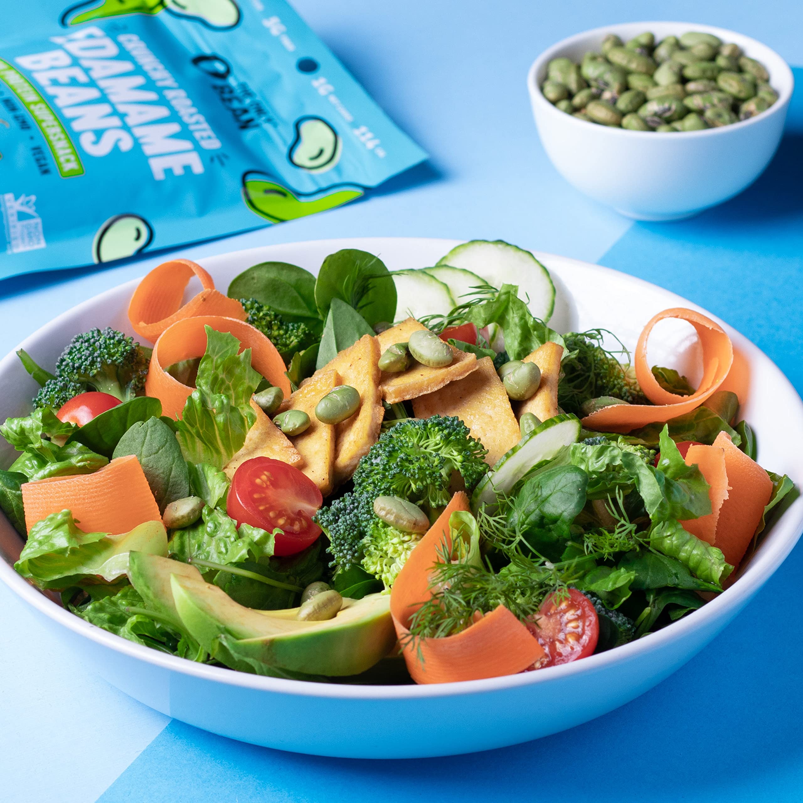 The Only Bean Crunchy Dry Roasted Edamame Snacks (Sea Salt), Healthy High Protein(11g) Keto Food, Low Carb Gluten Free Office Vegan Food 100 Calorie Snack Pack, 0.9oz 10 Pack - Image 5