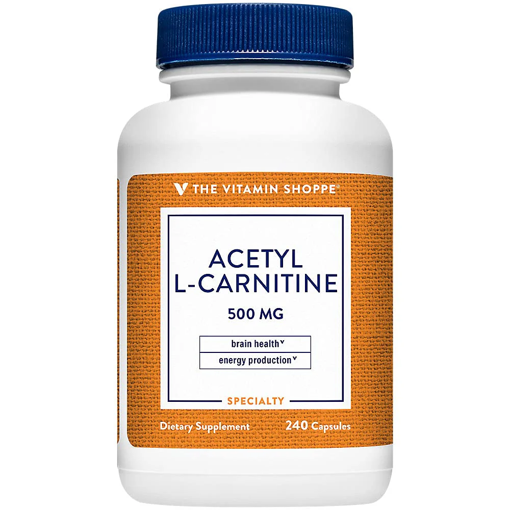 The Vitamin Shoppe Acetyl-L-Carnitine 500mg Supports Healthy Brain Memory (240 Capsules)