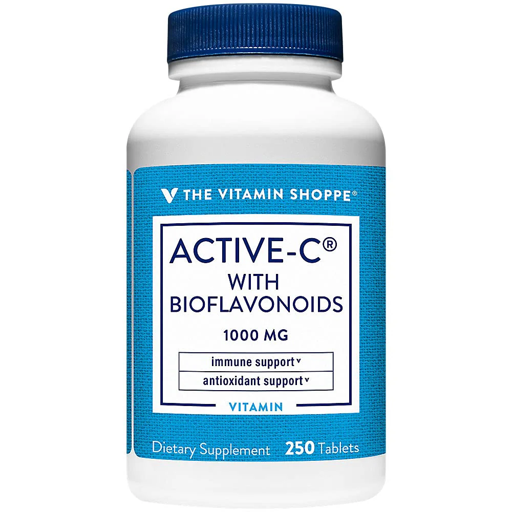 The Vitamin Shoppe Active-C with Bioflavonoids 1000 Antioxidant for (250 Tablets)