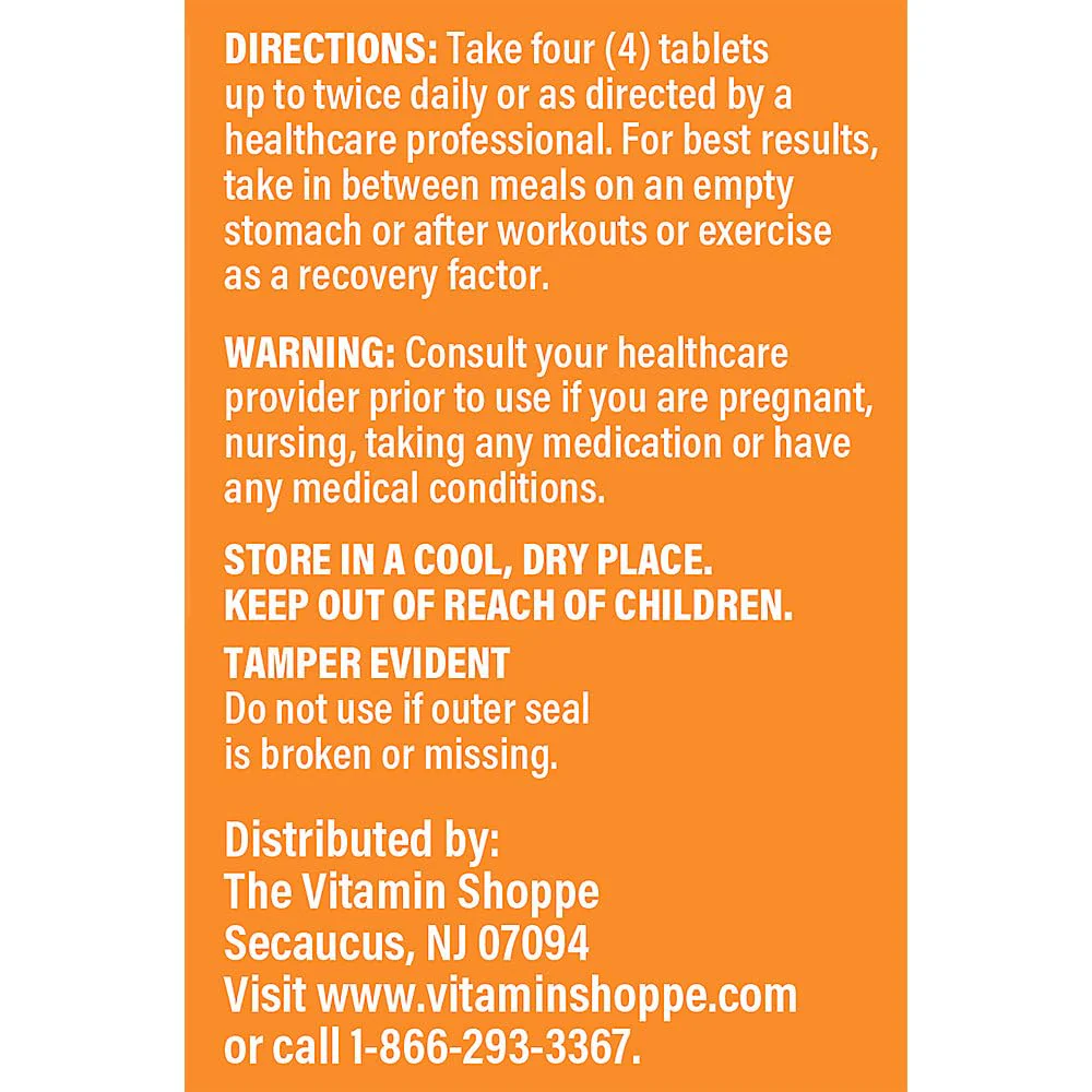 The Vitamin Shoppe Amino Complex 100 Tablets (100 Tablets) - Image 3