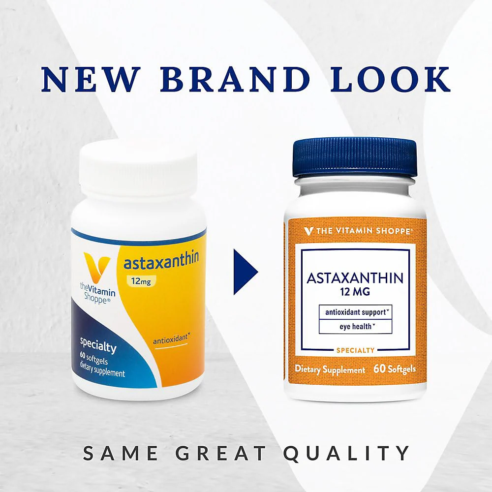 The Vitamin Shoppe Astaxanthin (Solasta) That Supports Brain & Heart Health and Skin for Healthy Aging (60 Softgels) - Image 6