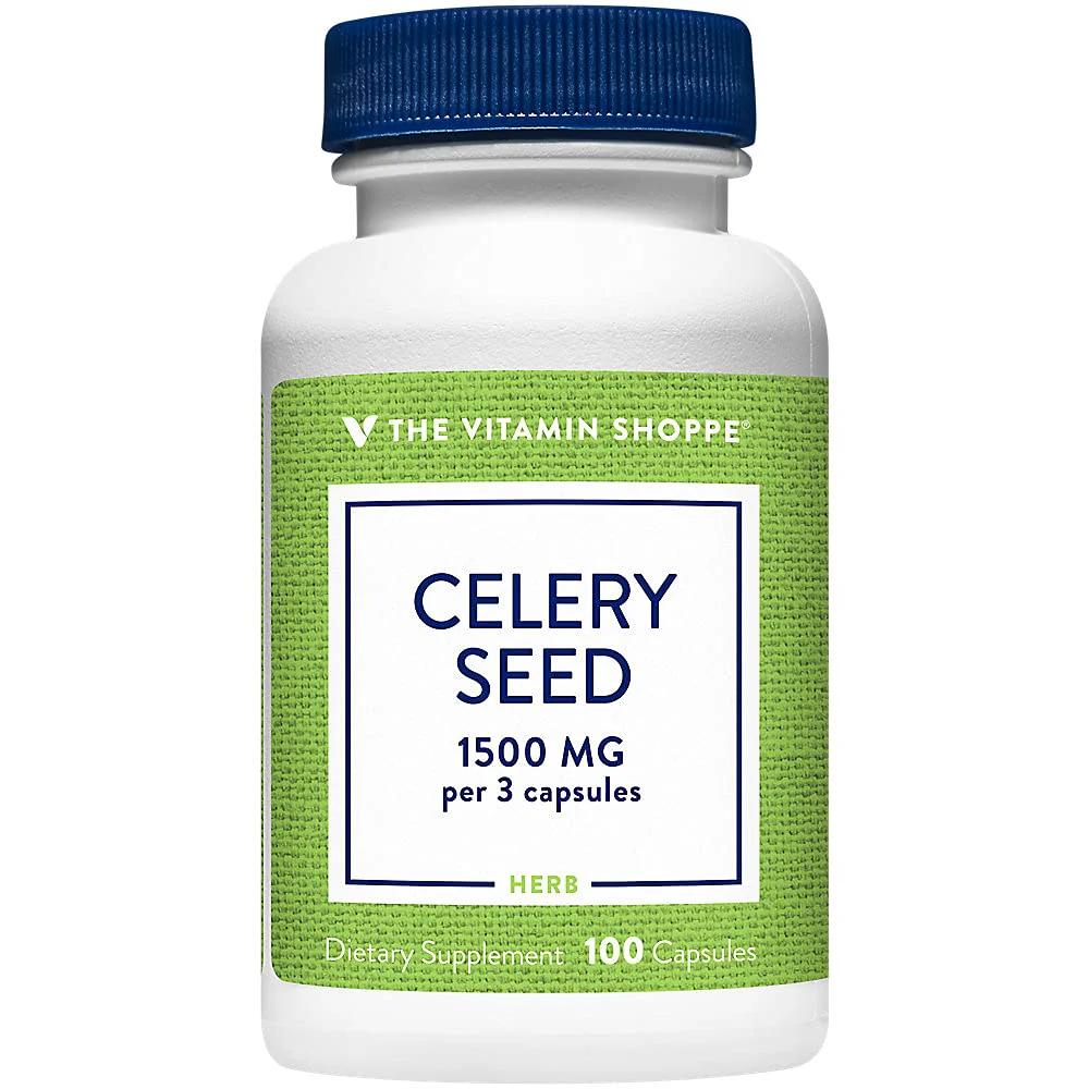 The Vitamin Shoppe Celery Seed 1,500MG, Herbal Support That (100 Capsules) - Image 2