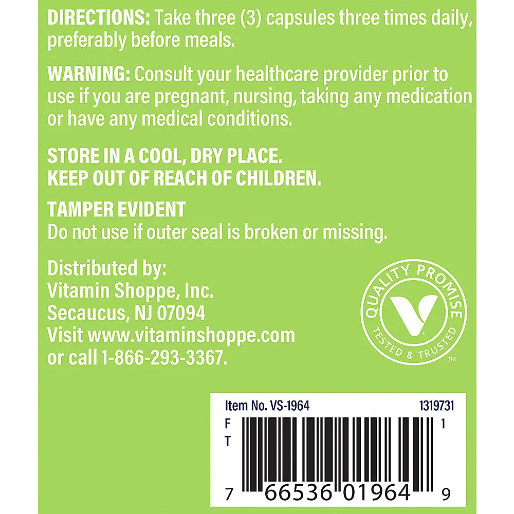 The Vitamin Shoppe Celery Seed 1,500MG, Herbal Support That (100 Capsules) - Image 4