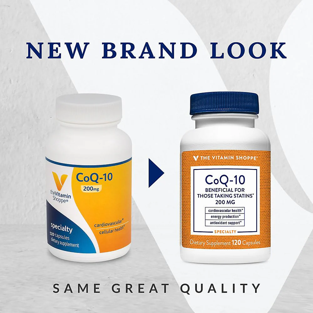The Vitamin Shoppe CoQ-10 200mg Beneficial for Those Taking (120 Capsules) - Image 5