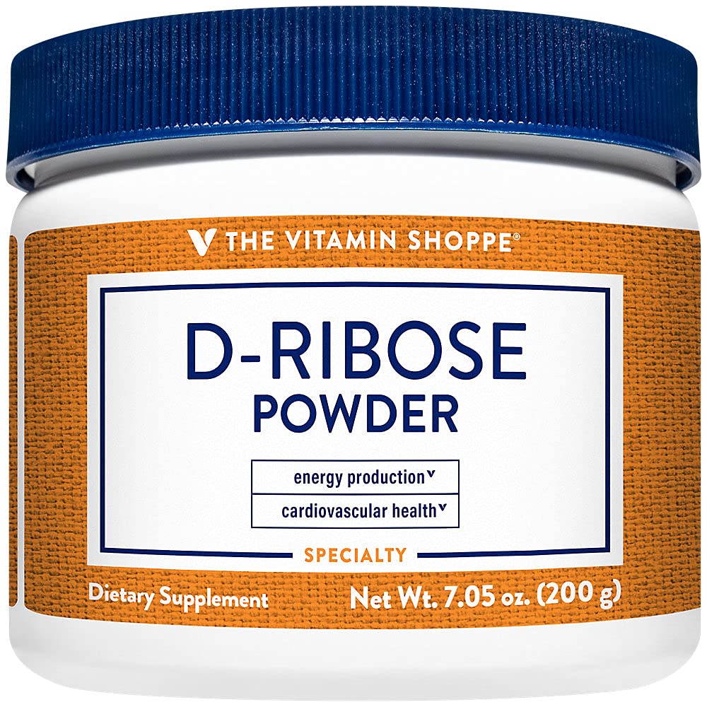 The Vitamin Shoppe D-Ribose Powder - ATP Energy Production & Heart Health | Pure 5-Carbon Sugar | 200g 40 Servings | Unflavored - Image 5