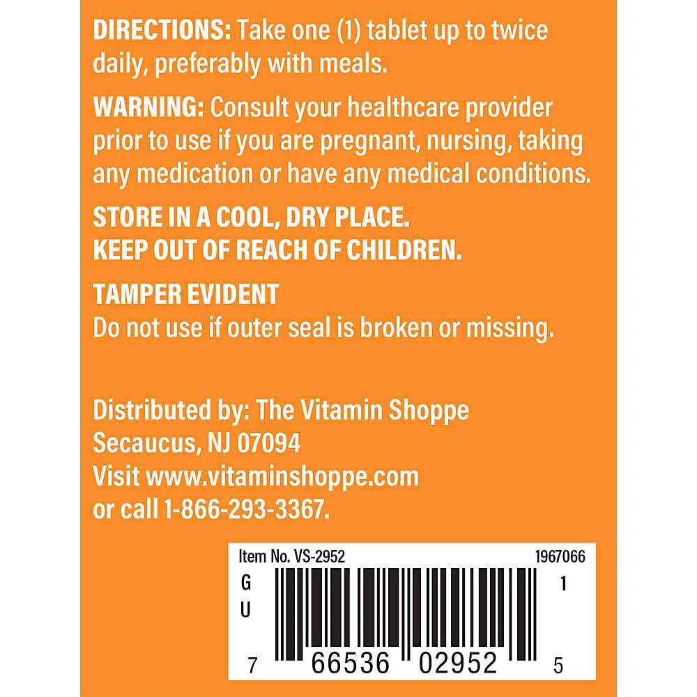The Vitamin Shoppe DMAE 130MG (DIMETHYLAMINOETHANOL), Supports Brain, Focus, (240 Tablets) - Image 3