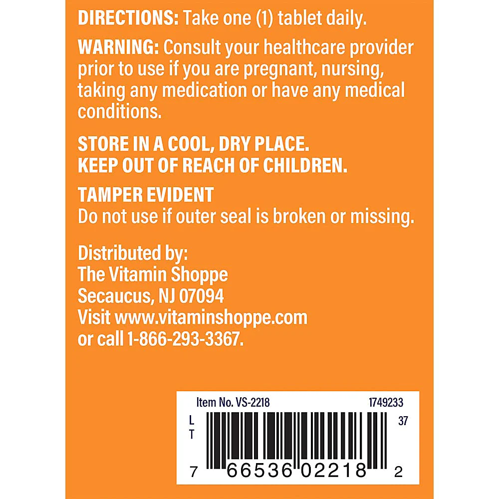 The Vitamin Shoppe GABA 750MG (Gamma-Aminobutyric Acid), Supports Relaxation, (180 Tablets) - Image 5