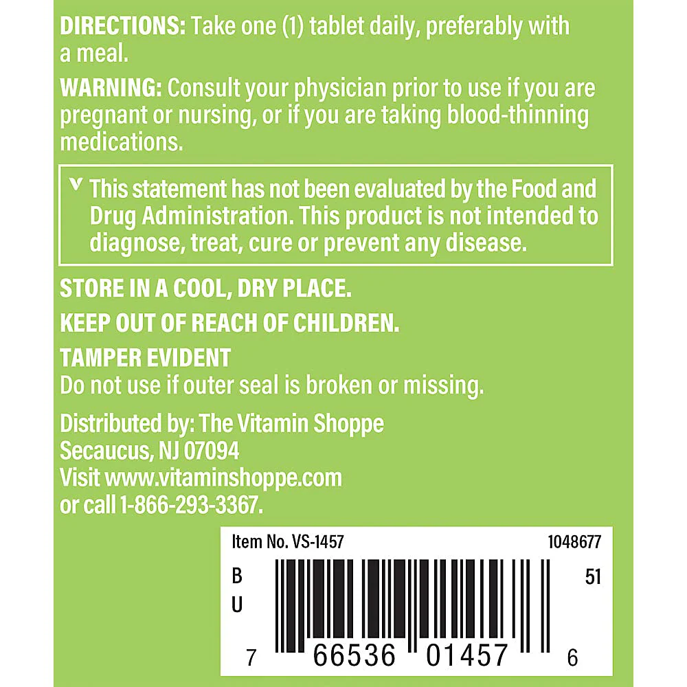The Vitamin Shoppe Garlic Extract 6000mcg Allicin - Heart & Cholesterol Support | Odorless 650mg | 100 Tablets | Cardiovascular - Image 5
