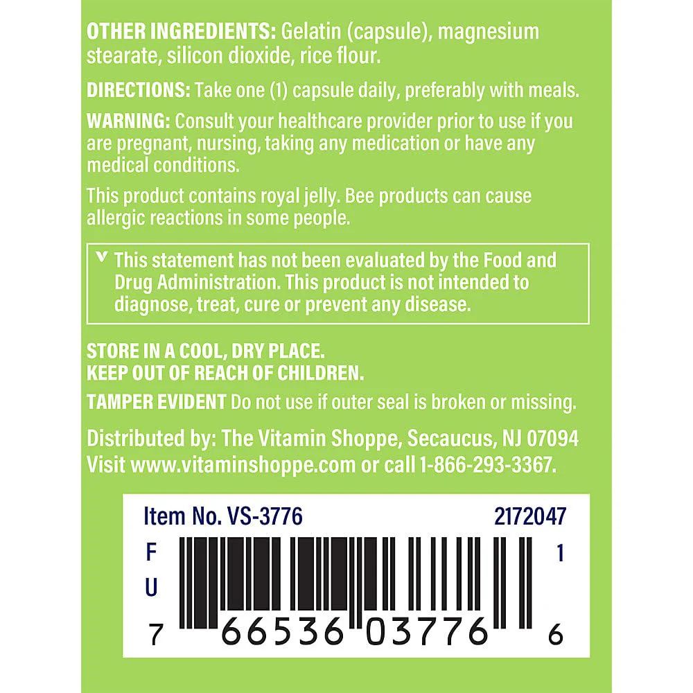 The Vitamin Shoppe Ginseng - Energy Support, Mental Clarity & Adaptogenic Wellness (60 Capsules) - Image 5