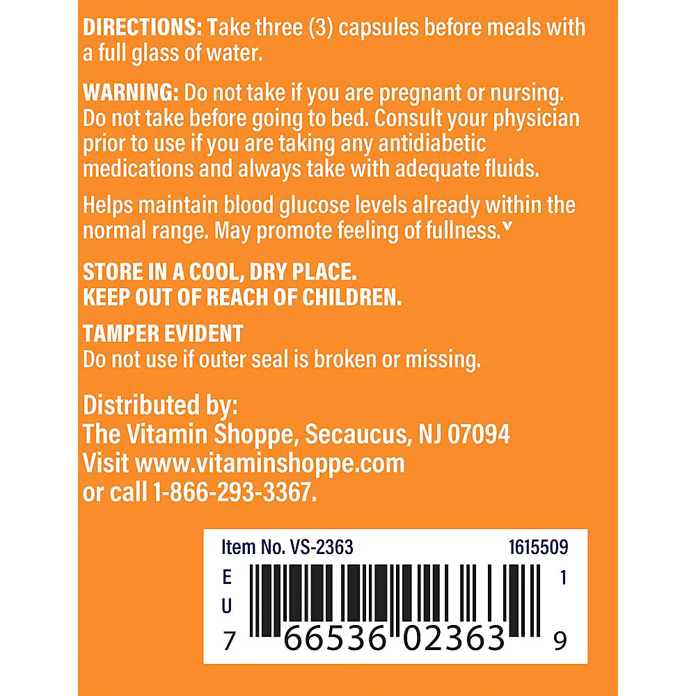 The Vitamin Shoppe Glucomannan 1.99GM, Source Soluble Fiber from (100 Capsules) - Image 4
