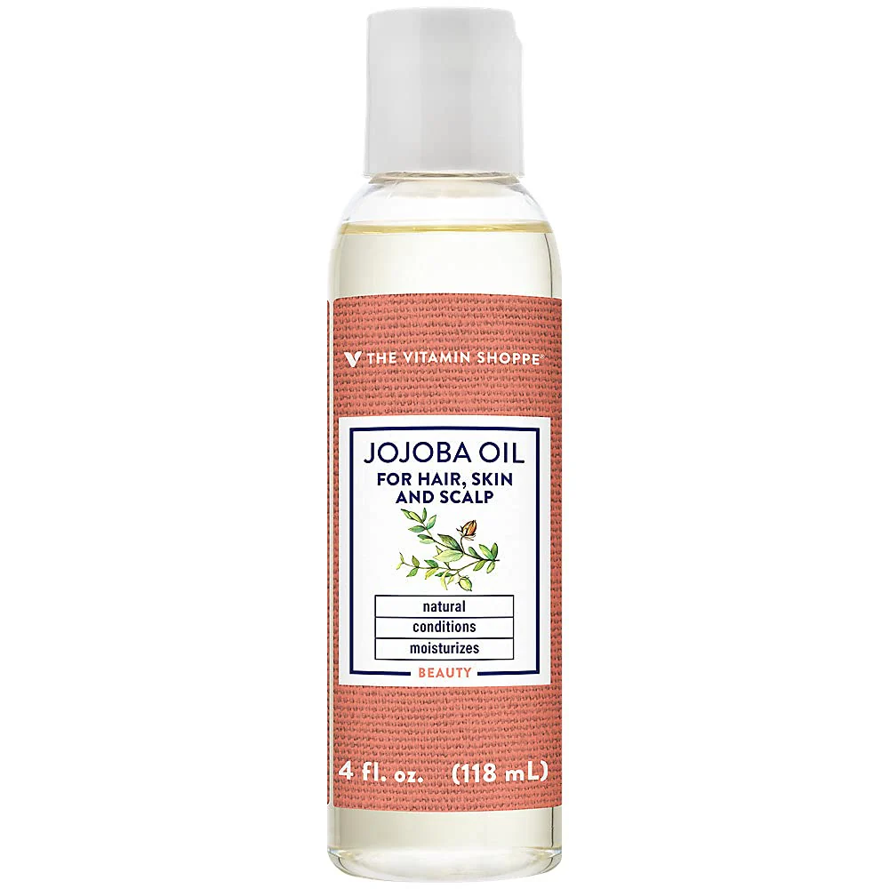 The Vitamin Shoppe Jojoba Oil for Hair, Skin, & Scalp - Moisturizer, Makeup Remover, & Conditioner from a Natural Plant Extract (4 fl. oz.) - Image 2