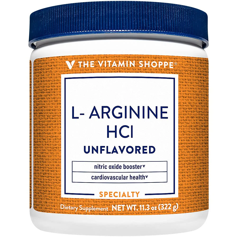 The Vitamin Shoppe L-Arginine Powder - Nitric Oxide & Cardiovascular Support | Free-Form Amino Acid | 8 oz | Pre-Workout Energy - Image 2