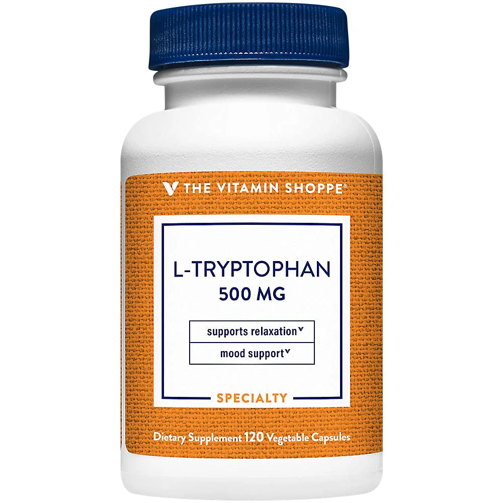 The Vitamin Shoppe L-Tryptophan 500mg - Sleep Quality & Mood Support | Essential Amino Acid | 120 Veggie Capsules | Non-GMO Vegan - Image 2