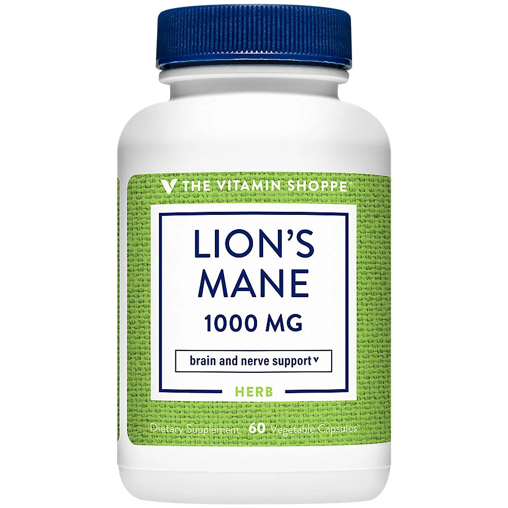 The Vitamin Shoppe Lion's Mane Nootropic Mushroom Formula for (60 Vegetable Capsules) - Image 2