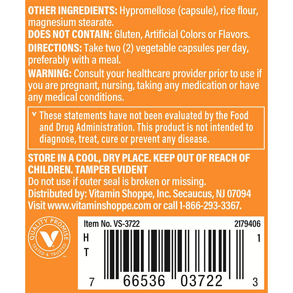 The Vitamin Shoppe Liver Cleanse Antioxidant Support Liver Health, (60 Vegetable Capsules) - Image 4