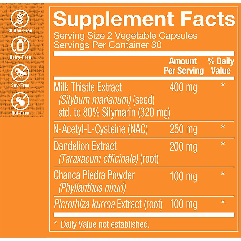 The Vitamin Shoppe Liver Cleanse Antioxidant Support Liver Health, (60 Vegetable Capsules) - Image 5