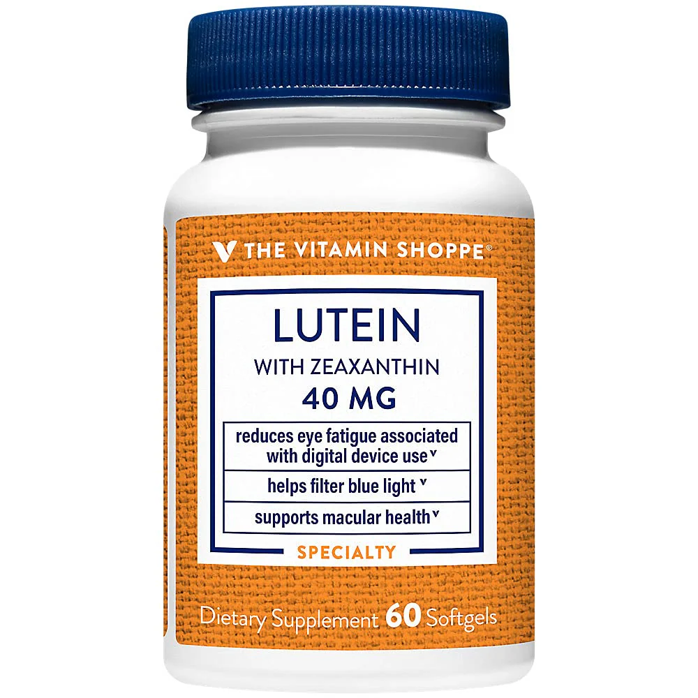 The Vitamin Shoppe Lutein 40MG - Eye Health, Vision Support & Blue Light Protection, Carotenoid Antioxidant (60 Softgels) - Image 2