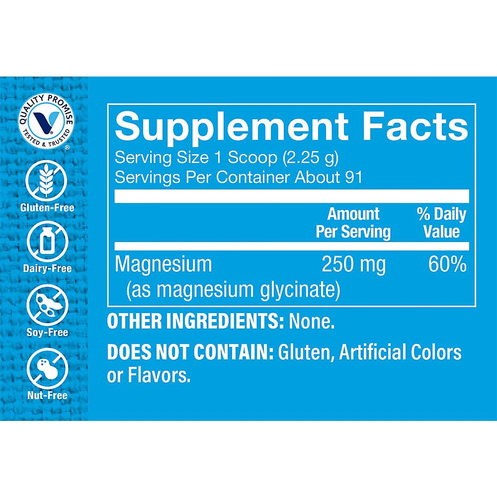 The Vitamin Shoppe Magnesium Glycinate - Muscle Relaxation, Bone Health & Calm Support, Gentle on Stomach - Image 3
