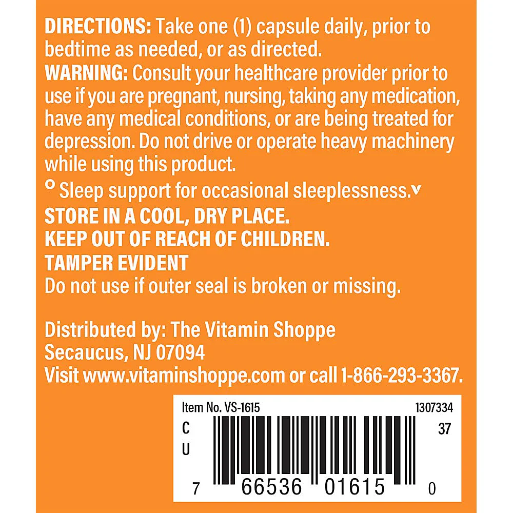 The Vitamin Shoppe Melatonin 3 MG - Sleep Support, Restful Sleep & Healthy Sleep Cycle, Natural Sleep Aid (240 Capsules) - Image 4
