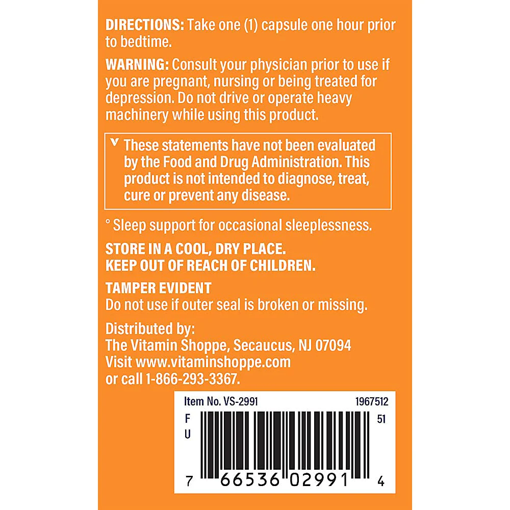 The Vitamin Shoppe Melatonin - Sleep Support, Restful Sleep & Healthy Sleep Cycle, Natural Sleep Aid (240 Capsules) - Image 3