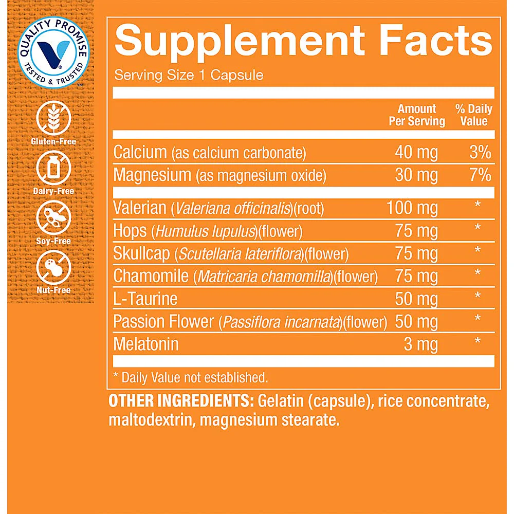 The Vitamin Shoppe Melatonin - Sleep Support, Restful Sleep & Healthy Sleep Cycle, Natural Sleep Aid (240 Capsules) - Image 4