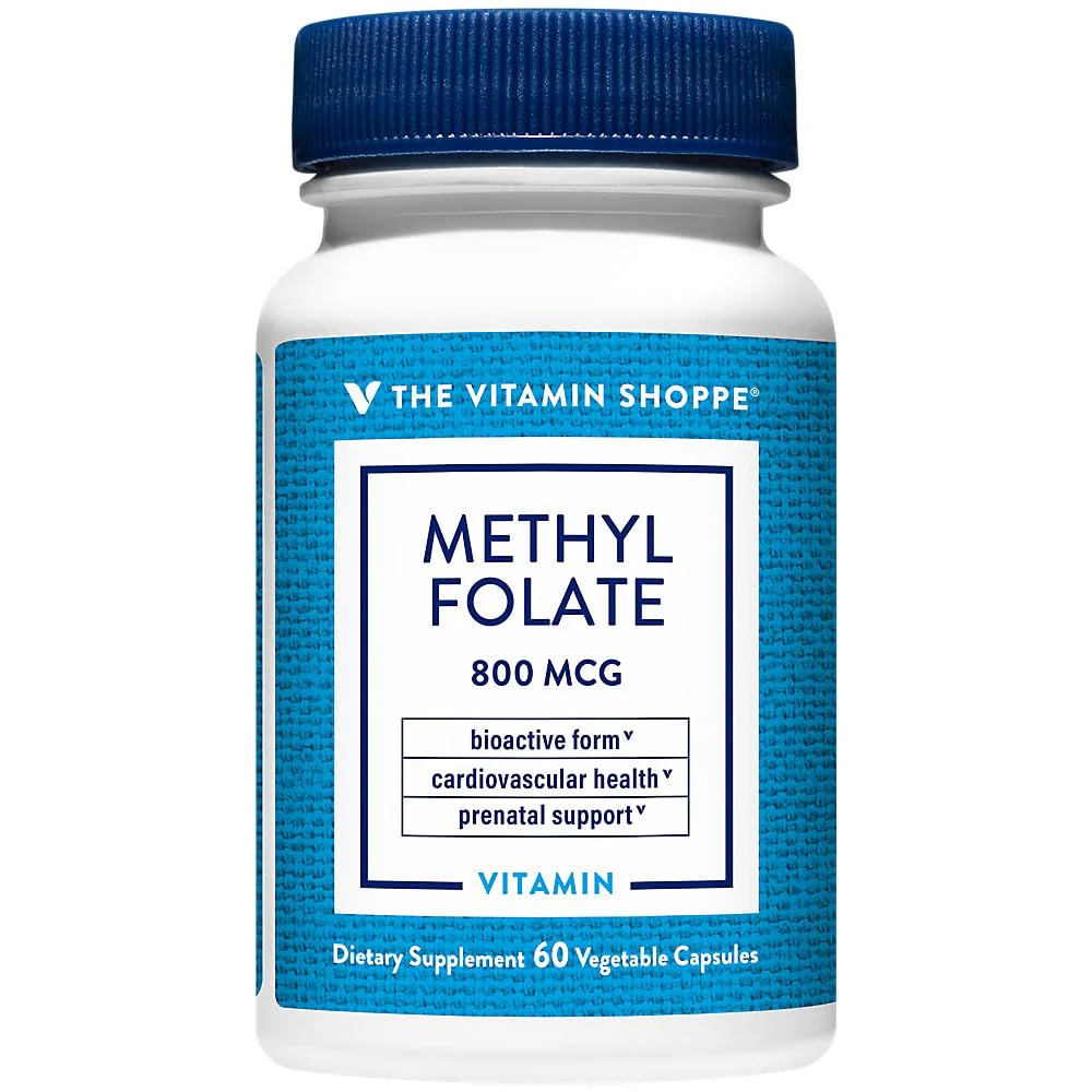 The Vitamin Shoppe Methylfolate for Women's Health Prenatal Support (60 Vegetable Capsules)