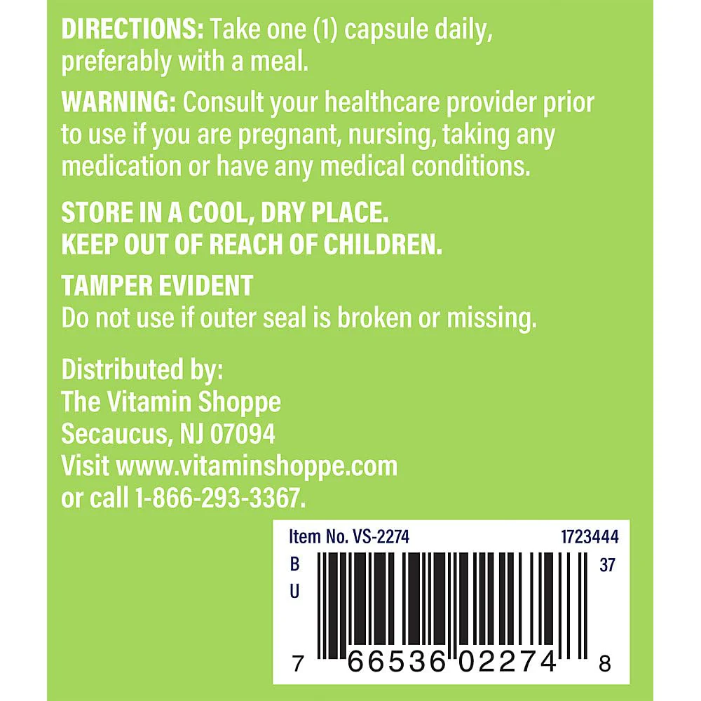 The Vitamin Shoppe Milk Thistle 300 MG - Liver Health Support, Detoxification & Antioxidant Protection (200 Capsules) - Image 4